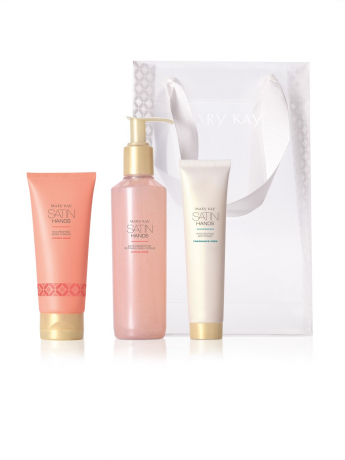 Система по уходу за кожей рук с маслом ши Satin Hands® «Цитрус и роза»: смягчающее средство для рук, скраб для рук, питательный крем для рук