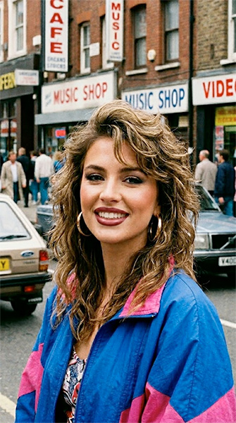 макияж в стиле 80-х